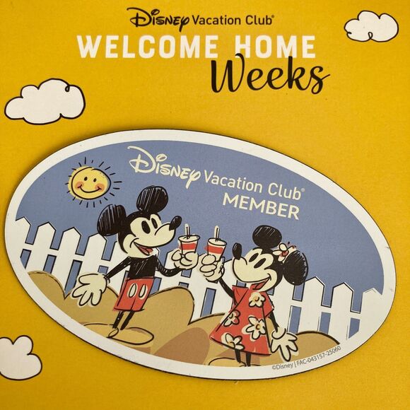Disney Vacation Club DVC Magnet Car Refrigerator Welcome Home Weeks 2025 - Picture 1 of 4